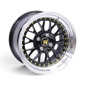 15″ CW-5672 4×100 Gloss Black Alloy Wheels