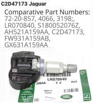 Jaguar TPMS tyre pressure monitor sensors 