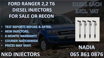 T6 FORD RANGER DIESEL INJECTORS FOR SALE WE SELL OR RECON 