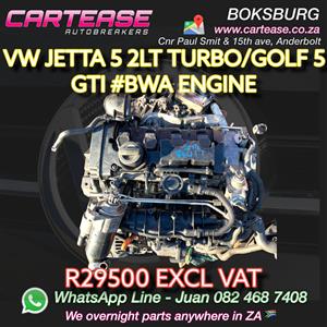VW JETTA 5 2.0 TURBO /GOLF 5 GTI #BWA ENGINE