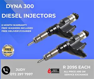 Dyna 300 Diesel Injectors for sale on service exchange or to recon