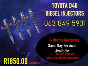 TOYOTA D4D DIESEL INJECTORS 
