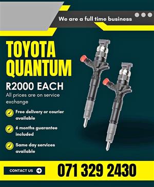 TOYOTA QUANTUM DIESEL INJECTORS FOR SALE WITH WARRANTY ON