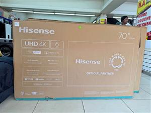 Brand New Hisense 70 Smart 4K Ultra HD TV – SPECIAL OFFER 