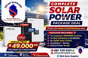  5Kw Luxpower with 5Kwh Hina lithium battery