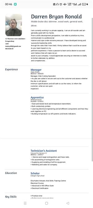 Job needed.  Please no chancers, I really need a job. To get my kids back home. 