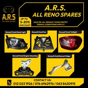 Renault Kwid Spare Parts at a 5-20% Discount Price