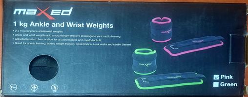 MAXED 1kg Ankle & Wrist Weights - Pink