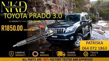 TOYOTA PRADO 3.0 -FREE DELIVRY ON INJECTORS 