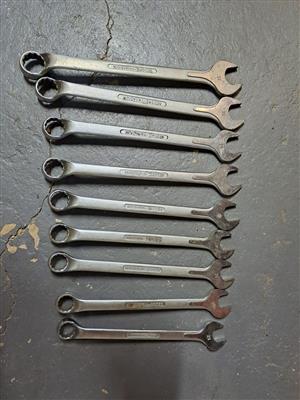Gedore Ring Flat Spanner Set 32mm to 23mm For Sale