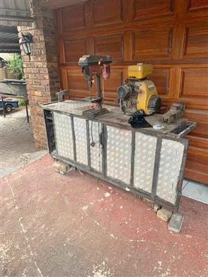 Work Bence , Standing drill , vice