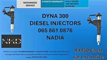 DYNA 300 DIESEL INJECTORS FOR SALE -RECONDITIONED AND NEW