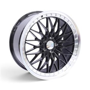 19″ NDT-170 5×112 Gloss Black Machine Lip Alloy Wheels