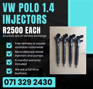 VW POLO 1.4 INJECTORS FOR SALE WITH WARRANTY INCLUDED 