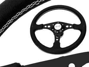 GT Black Steering Wheel 340mm