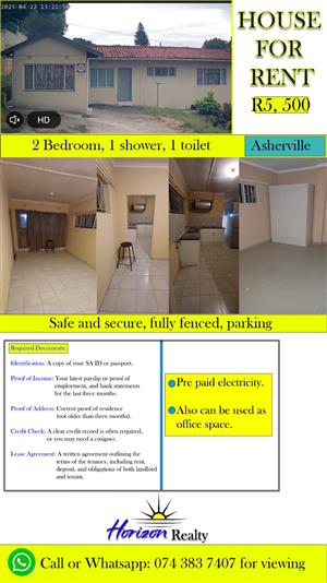 House to rent Asherville