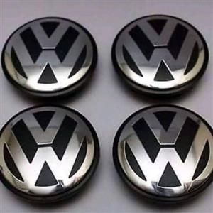 VW set of 4 wheel centre caps