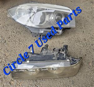 BMW E36 3 Series and BMW E87 1 Series Headlights For Sale 