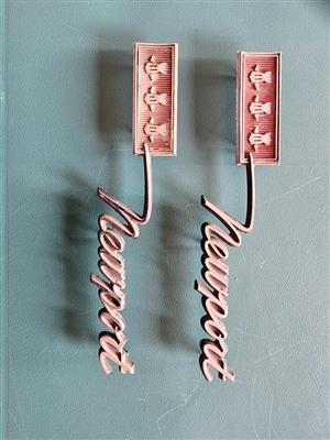 1967 Chrysler Newport Quarter Panel Emblem