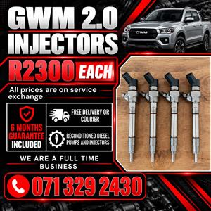 GWM STEED 6 2.0 INJECTORS FOR SALE WITH WARRANTY 