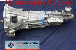 Imported used MAZDA ROTARY 5 SPEED gearbox Complete