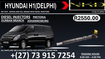 H1 DELPHI HYUNDAI INJECTORS TO RECON TODAY FOR THE BEST PRICE 