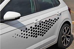 Car Sticker Set. honeycomb hive Design