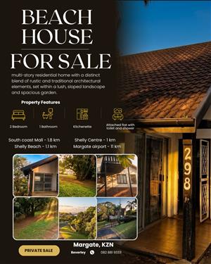 Beach cottage in Margate KZN 