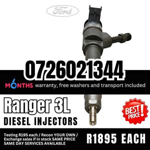 Ford Ranger 3L diesel injectors for sale