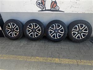 Ford Ranger mags + Goodyear tyres for sale.+~ 15000 kms used.18 inch 6 hole 139