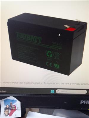 Securi Pod Power Supply Box plus 12 v Battery 