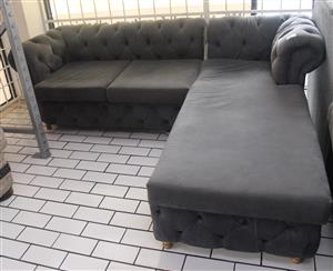 GREY L SHAPE COUCH S