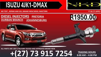 Isuzu 4JK1 DMAX Diesel Recon Injectors 