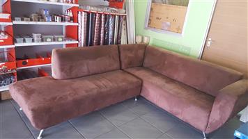 L Shape Brown Suede Couches 073 183 5045 Junk Mail