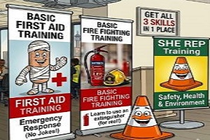 First Aid Level 1–2 , Firefighting, SHE Rep Training – Pretoria