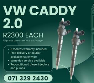 VW CADDY 2.0 INJECTORS FOR SALE WITH WARRANTY 