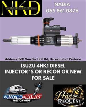 ISUZU 4HK1 DIESEL INJECTORS FOR SALE - 6 MONTHS WARRANTY 