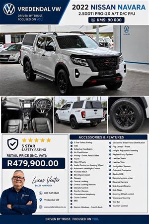 2022 Nissan Navara 2.5DDTi PRO-2X A/T Double Cab!