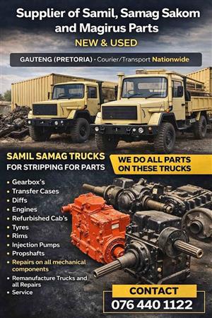 Supplier of Samil ,Samag Sakom and  Magirus truck parts new and used