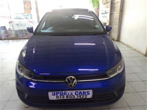 2022 VW Polo9 1.0TSi Comfortline manual Blue color  Reverse camera PDC Sensors Sunroof 10000km 