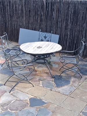 Wrought iron furniture