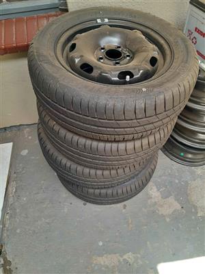 Vw polo vivo new tyres and rims goodyear