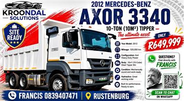 2012 Mercedes-Benz Axor 334 10 ton tipper truck