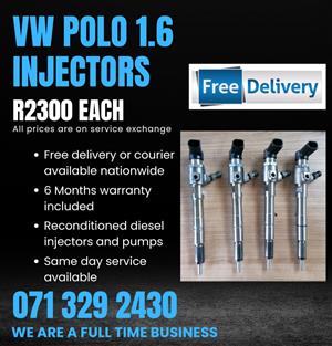VW POLO 1.6 INJECTORS FOR SALE WITH WARRANTY INCLUDED 