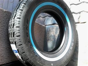 Whitewall tyres. 195R14c Linglong 