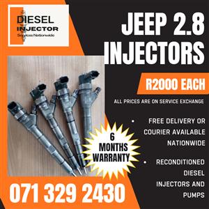 JEEP 2.8 INJECTORS FOR SALE WITH WARRANTY 