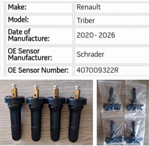 Renault Triber Tyre pressure monitor sensors and valves