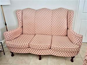 3 seater wingback couch