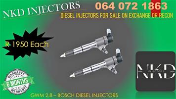 GWM 2.8 BOSCH DIESEL INJECTORS FOR SALE