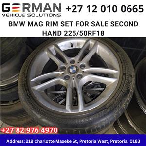 bmw mag rim set for sale second hand 225/50rf18